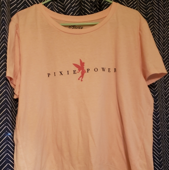 Disney Tops - Tinkerbell Pixie Power Pink XXL Crop Top